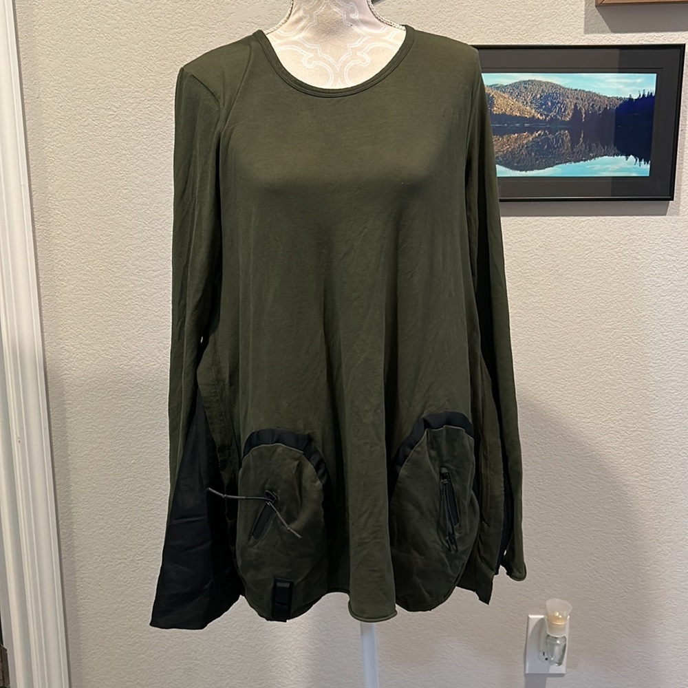 RUNDHOLZ DIP Green & Black Tunic Tied Back Military Utility Size Medium - Picture 4 of 16